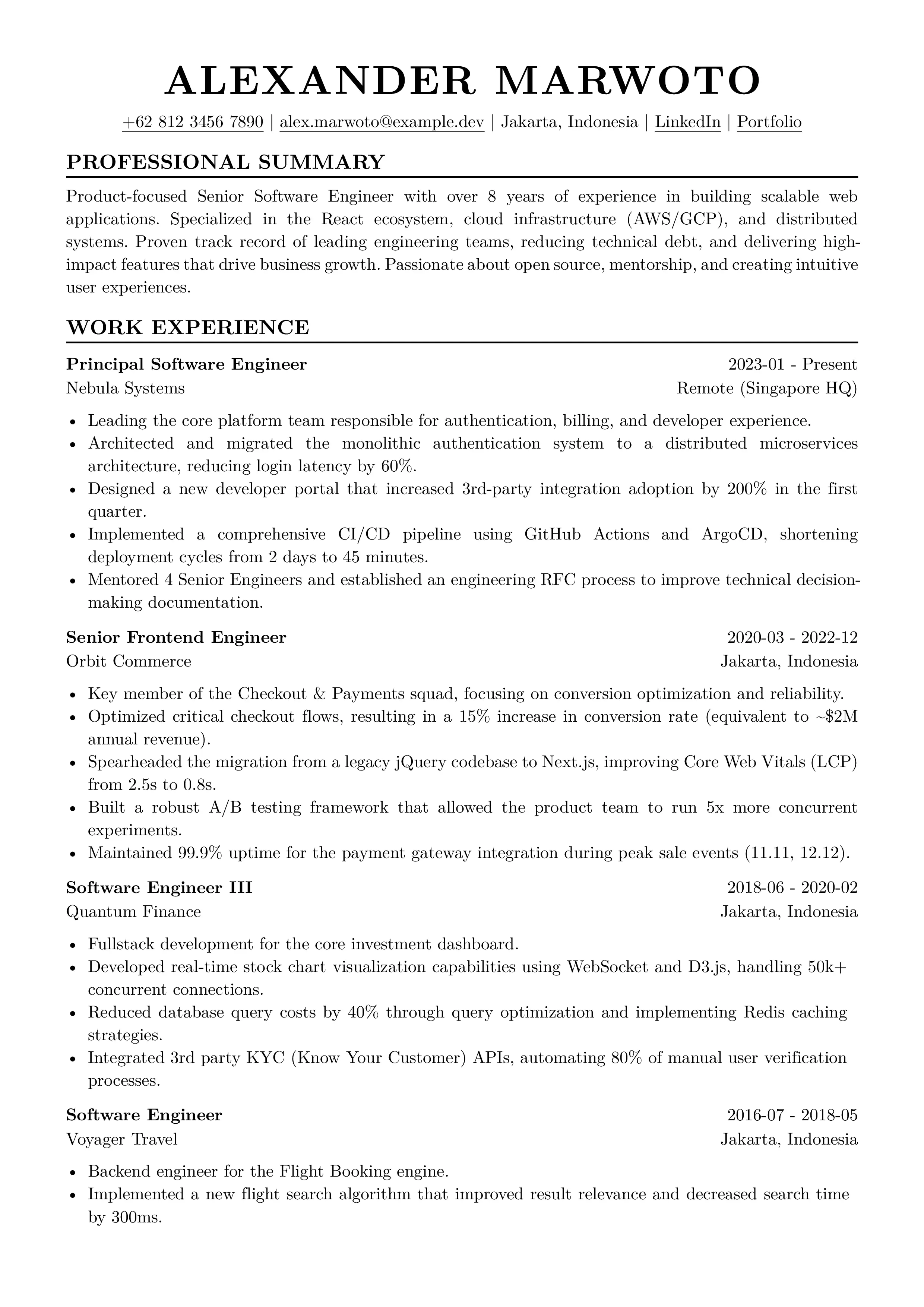 Template 4 template preview